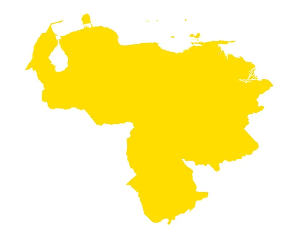 Mapa Exacto Venezuela — Vector de stock