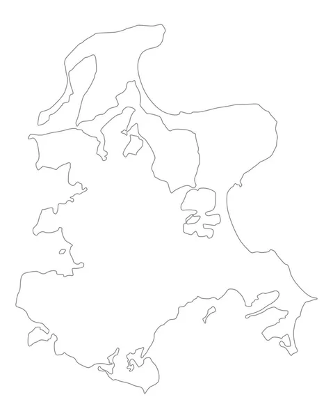 Mapa Exacto Ruegen — Archivo Imágenes Vectoriales