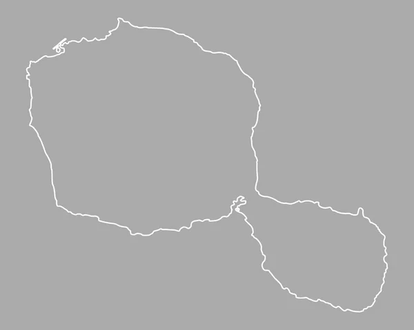 Точная Карта Таити — стоковый вектор