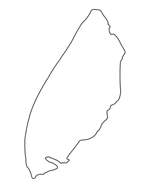 Mapa Preciso Texel — Vector de stock