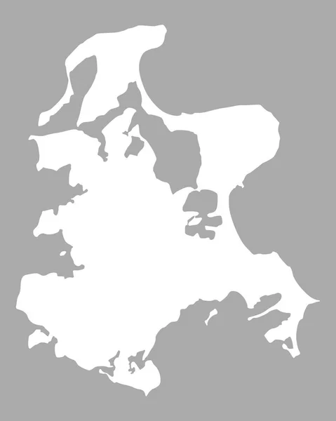 Точная Карта Рюгена — стоковый вектор