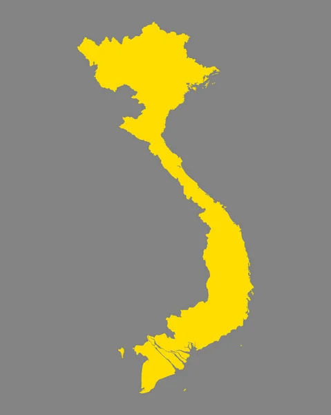 Mapa Exacto Vietnam — Archivo Imágenes Vectoriales