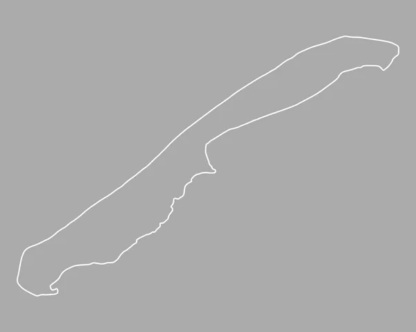 Carte Précise Vlieland — Image vectorielle