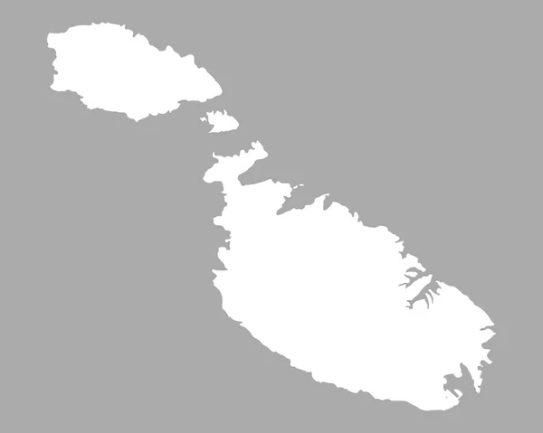 准确的马耳他地图 — 图库矢量图片