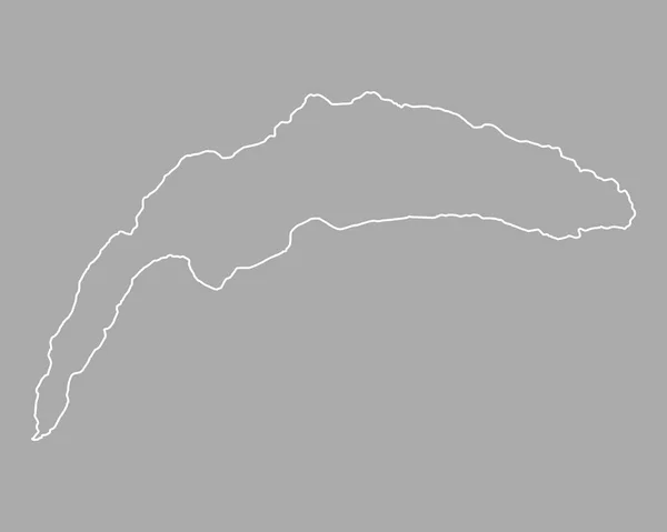 Карта Геневи Озера — стоковий вектор