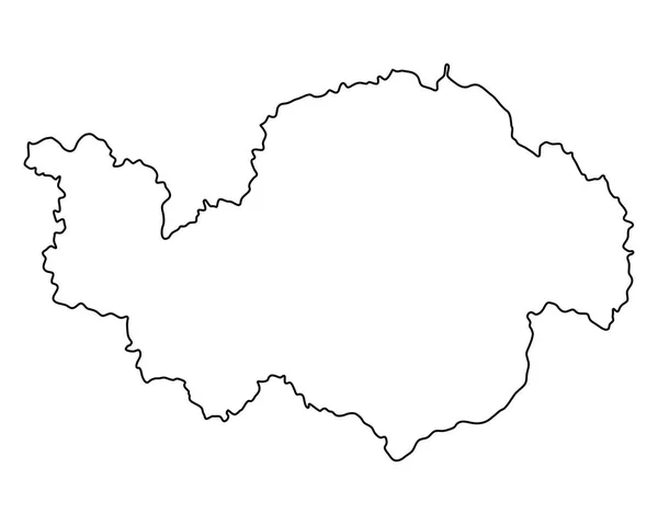 Karte Von Niederbayern — Stockvektor