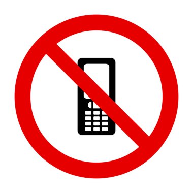 Cep telefonu ve içki yasağı işareti