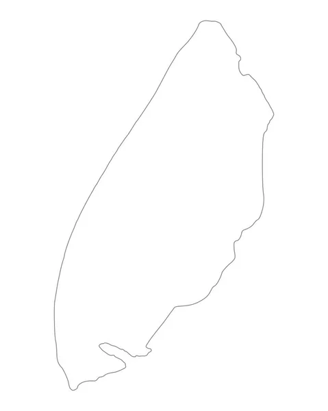 Korrekt karta över Texel — Stock vektor
