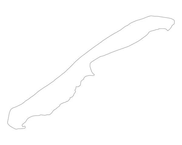 Vlieland 的准确地图 — 图库矢量图片