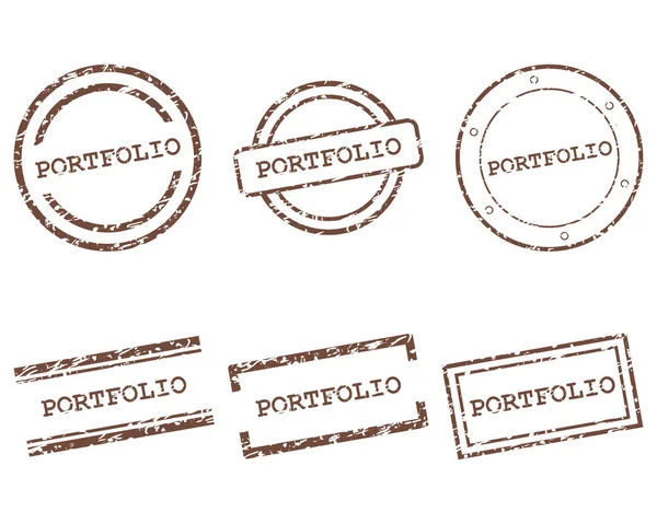 Portefeuille stempels — Stockvector