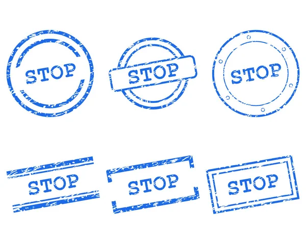 Stop stamps — Stock Vector