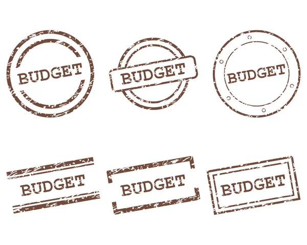 Бюджет штампів — стоковий вектор