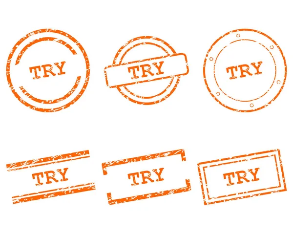 Try stamps — Stock Vector