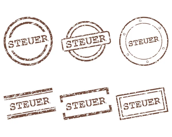 Timbres Steuer — Image vectorielle