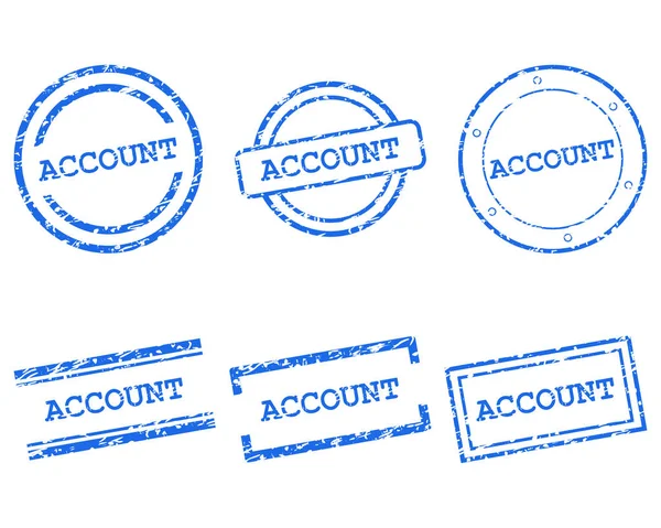 Account stempels — Stockvector