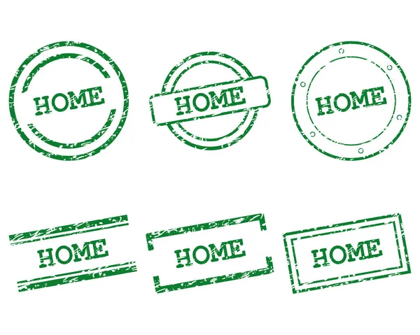 Home stamps — Stock Vector