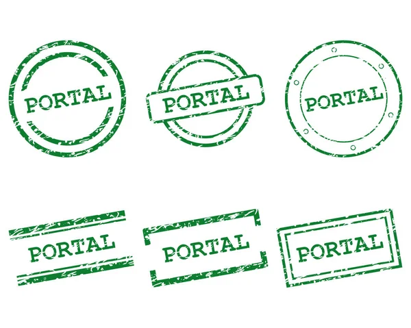 Portalen frimärken — Stock vektor