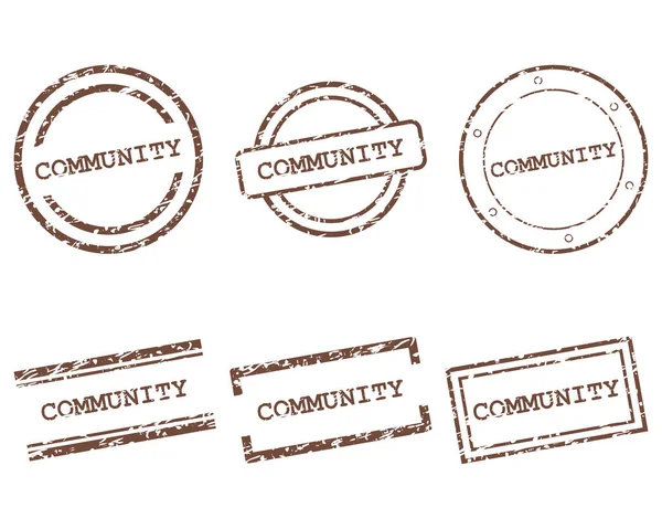 Community stamps — Stock Vector