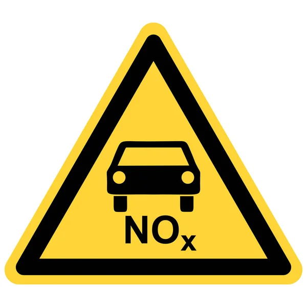 诺克斯汽车和危险标志 — 图库矢量图片