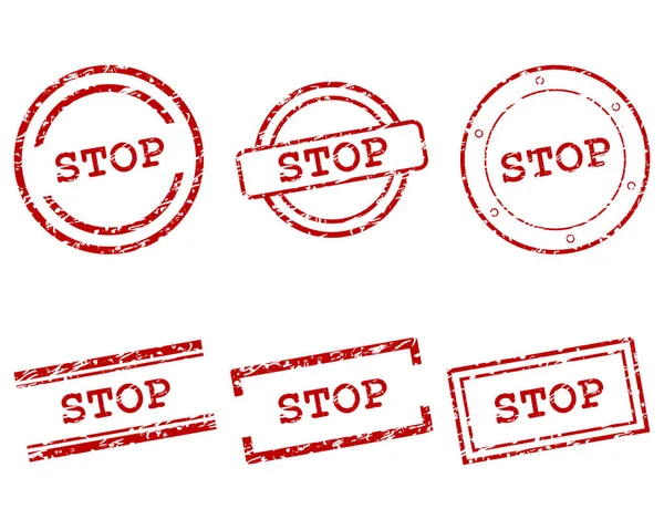 Stop stamps — Stock Vector