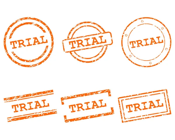 Trial stamps — Stock Vector