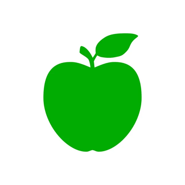 Apple y fondo — Vector de stock