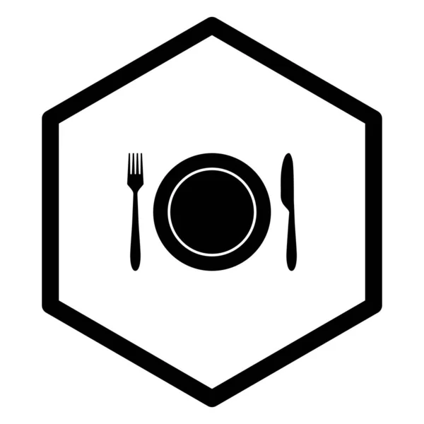 餐具和梳子 — 图库矢量图片