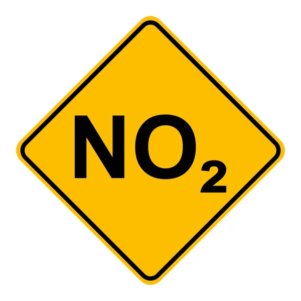 No2 및 도로 표지판 — 스톡 벡터