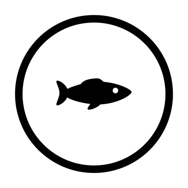 Ryba i okrąg — Wektor stockowy
