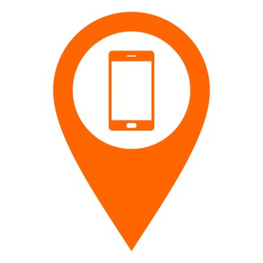 Akıllı telefon ve konum pin