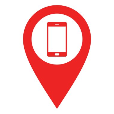 Akıllı telefon ve konum pin