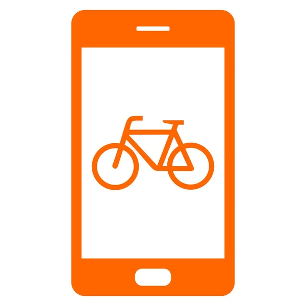 Bicicleta e smartphone —  Vetores de Stock