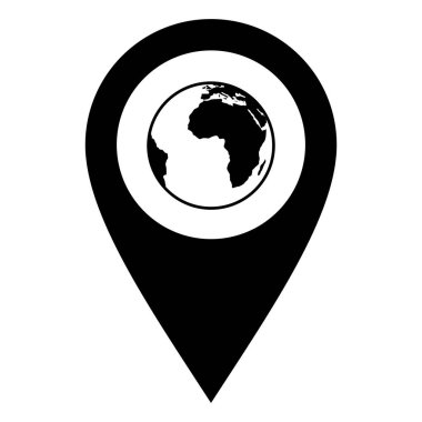 Küre ve konum iğnesi