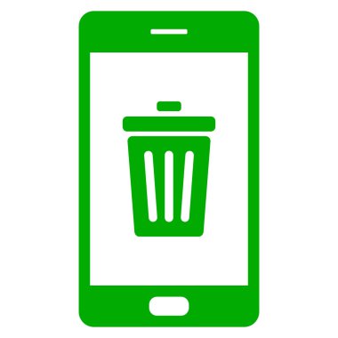 Atık kutusu ve akıllı telefon