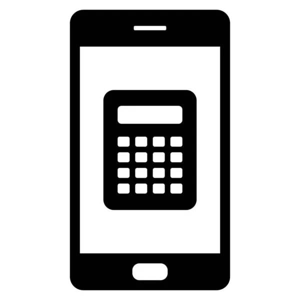 Calculatur e smartphone —  Vetores de Stock