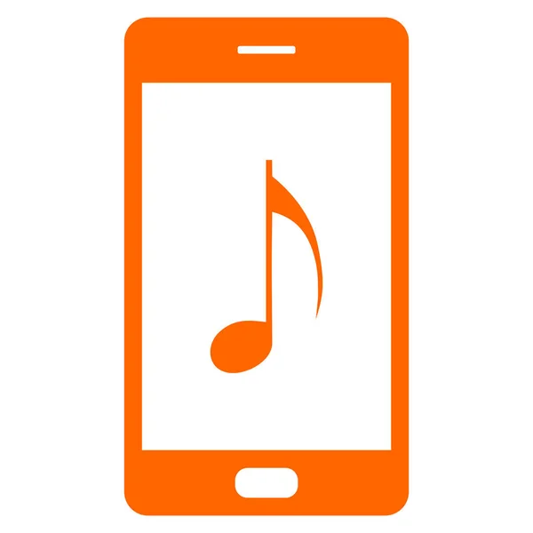 Note de musique et smartphone — Image vectorielle