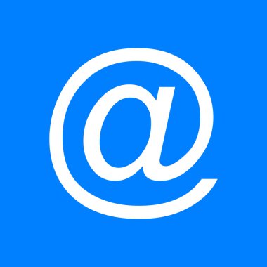 E-posta simgesi ve arka plan