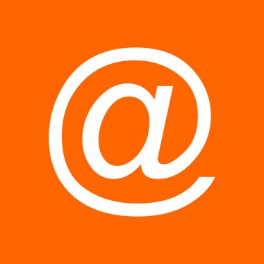 E-posta simgesi ve arka plan