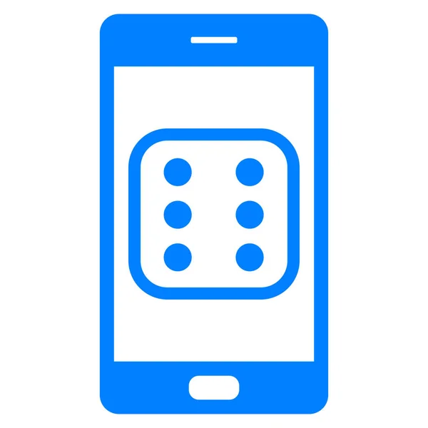 Dice and smartphone — Stock Vector