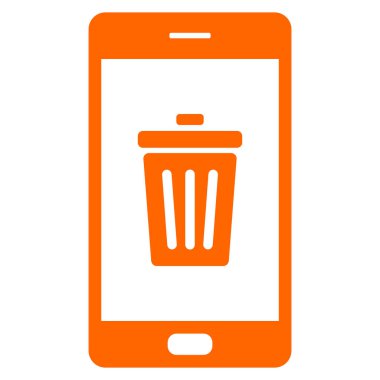 Atık kutusu ve akıllı telefon