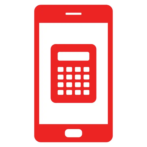 Калькулятор и смартфон — стоковый вектор