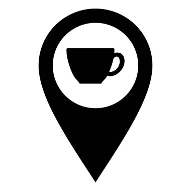 Kupa ve konum iğnesi