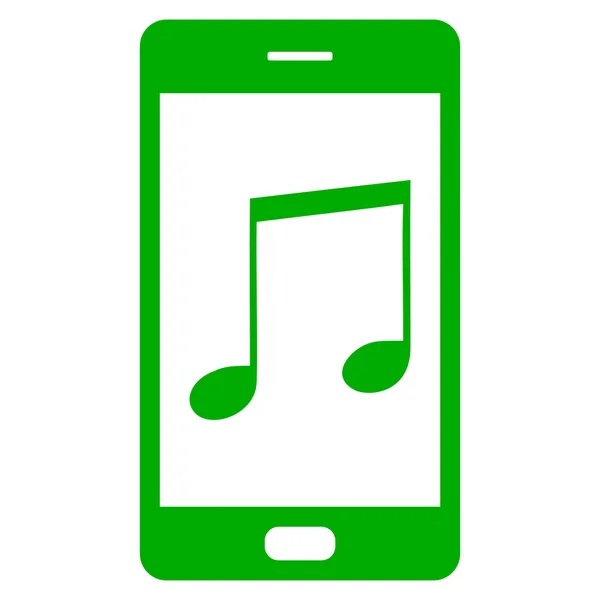 Note de musique et smartphone — Image vectorielle
