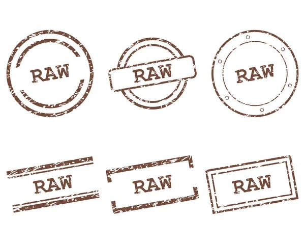 RAW-stämplar — Stock vektor