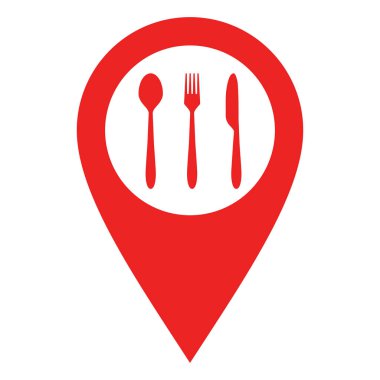 Çatal bıçak takımı ve konum iğnesi