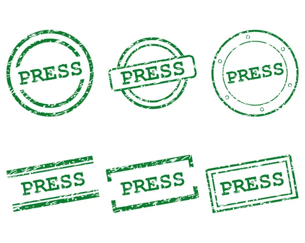 Press stamps — Stock Vector