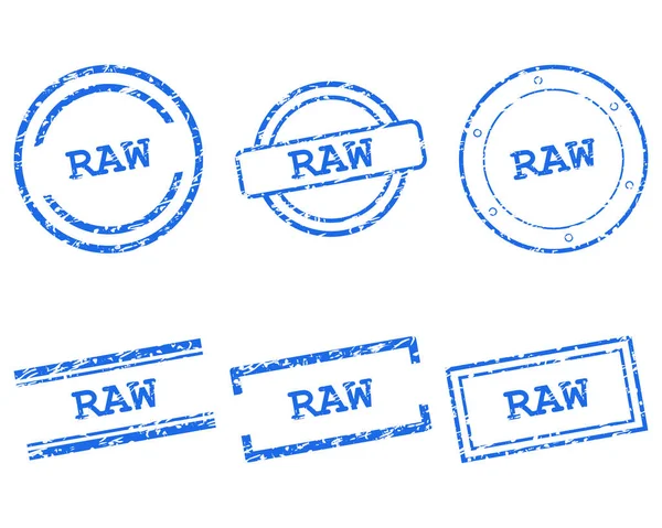 RAW-stämplar — Stock vektor