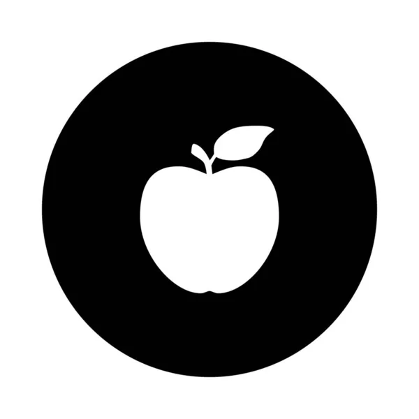 Pomme et cercle — Image vectorielle