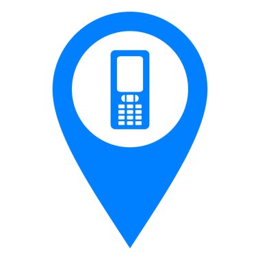 Cep telefonu ve konum pimi