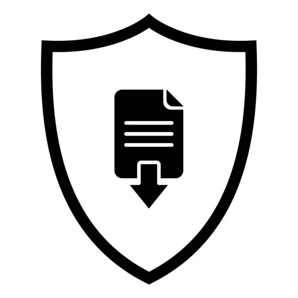 Hämta och skydda dokument — Stock vektor